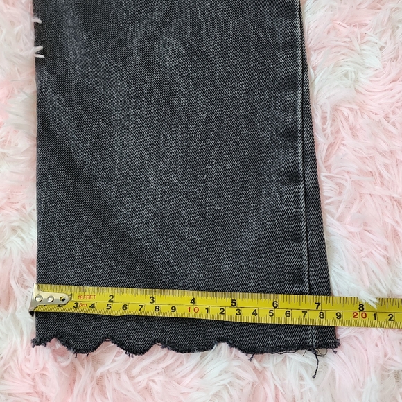 Levis 501 Original Cropped High Rise Jeans - Women's 30x26 - Black Washed - NEW - Picture 11 of 12